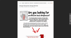 Desktop Screenshot of chicagochiropractormassage.com